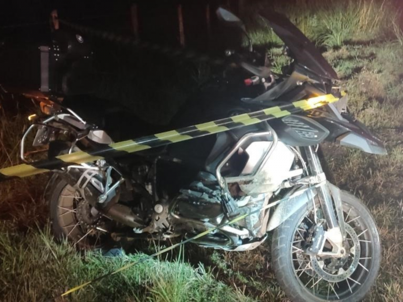 Acidente com javali e moto deixou duas pessoas feridas em Urubici 