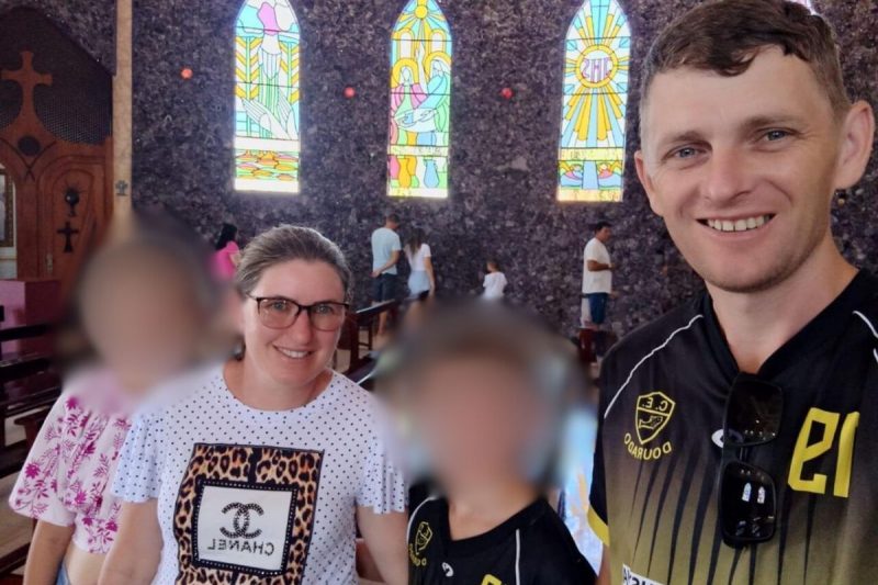 Carlos Wolfart estava em Sinimbu com a esposa e os filhos para o casamento do cunhado. – Foto: Arquivo Pessoal Divulga&ccedil;&atilde;o ND (2)