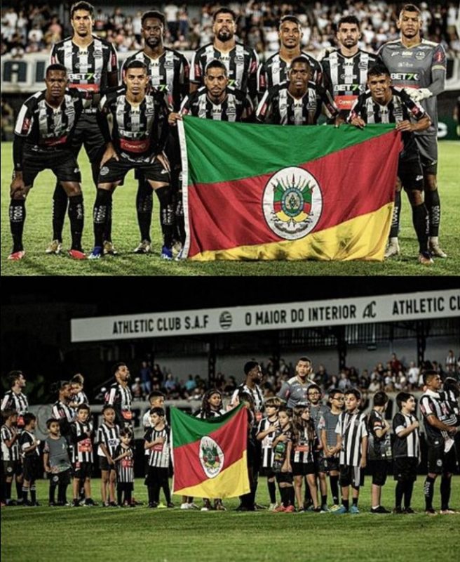 Athletic Club tamb&eacute;m foi um clube a auxiliar os afetados pelas enchentes no RS – Foto: Reprodu&ccedil;&atilde;o/Maur&iacute;cio Costa