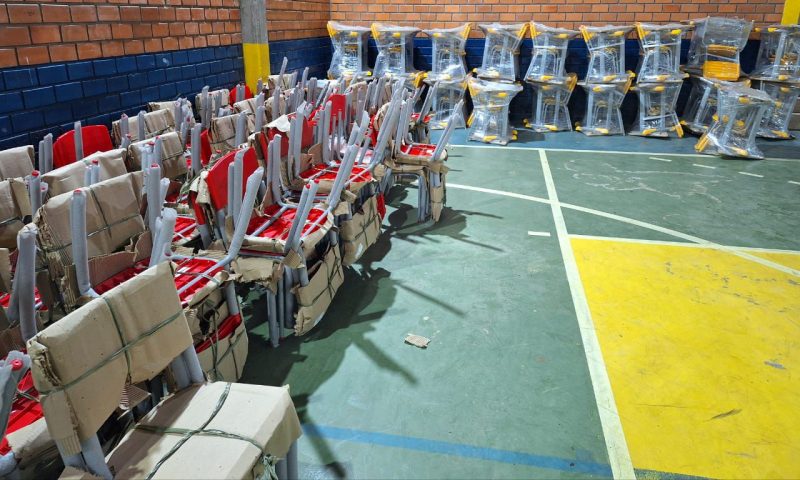 Neste momento, Joinville ajuda no restabelecimento da rede municipal de Educa&ccedil;&atilde;o de Gua&iacute;ba para que as aulas possam ser retomadas em 3 de junho – Foto: Divulga&ccedil;&atilde;o/ND