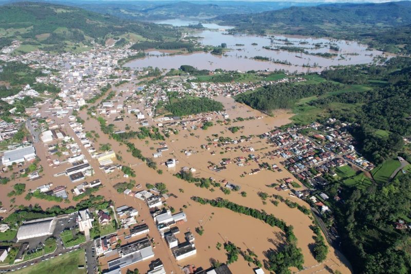 Diversas regi&otilde;es catarinenses ficaram alagadas – Foto: Divulga&ccedil;&atilde;o