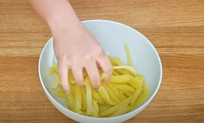 Receita de batata frita crocante