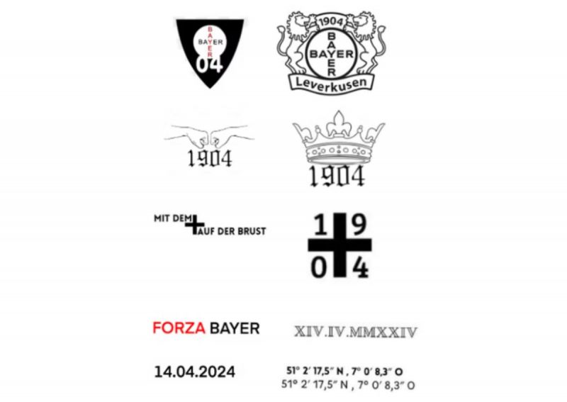 Bayer Leverkusen lan&ccedil;a tatuagem gr&aacute;tis para os torcedores (op&ccedil;&otilde;es de desenhos) – Foto: Foto: Divulga&ccedil;&atilde;o/Bayer Leverkusen