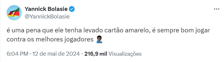 O atacante Endrick do Palmeiras recebeu o terceiro cart&atilde;o amarelo diante do Athletico-PR e ficou de fora da pr&oacute;xima partida, diante do Crici&uacute;ma. Bolasie n&atilde;o gostou nada do fato… – Foto: Reprodu&ccedil;&atilde;o/Redes Sociais
