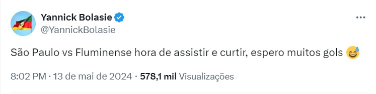 Em seus momentos de folga, o craque demonstra estar muito atento as competi&ccedil;&otilde;es nacionais e realiza diversos coment&aacute;rios sobre as partidas que assiste no X – Foto: Reprodu&ccedil;&atilde;o/Redes Sociais