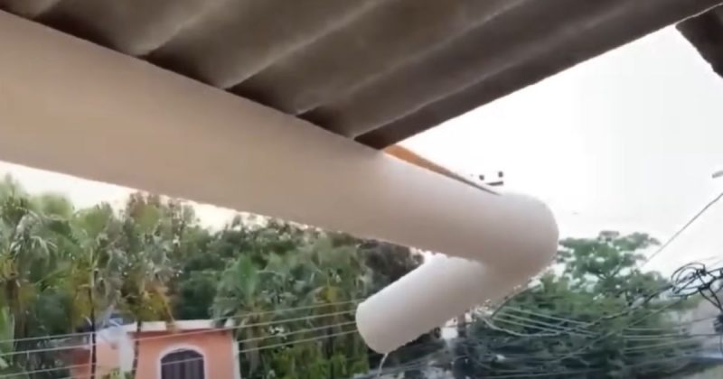 Resultado da calha de PVC