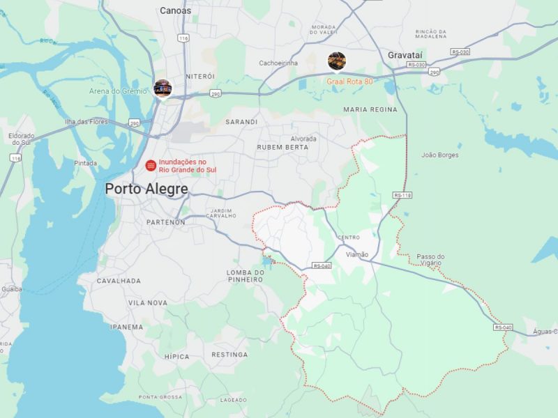 Pris&atilde;o aconteceu na regi&atilde;o metropolitana de Porto Alegre – Foto: Google Maps/Reprodu&ccedil;&atilde;o/ND