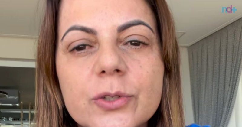 Frame do vídeo da prefeita de SC, que desabafou sobre estudante envolvido com pornografia infantil