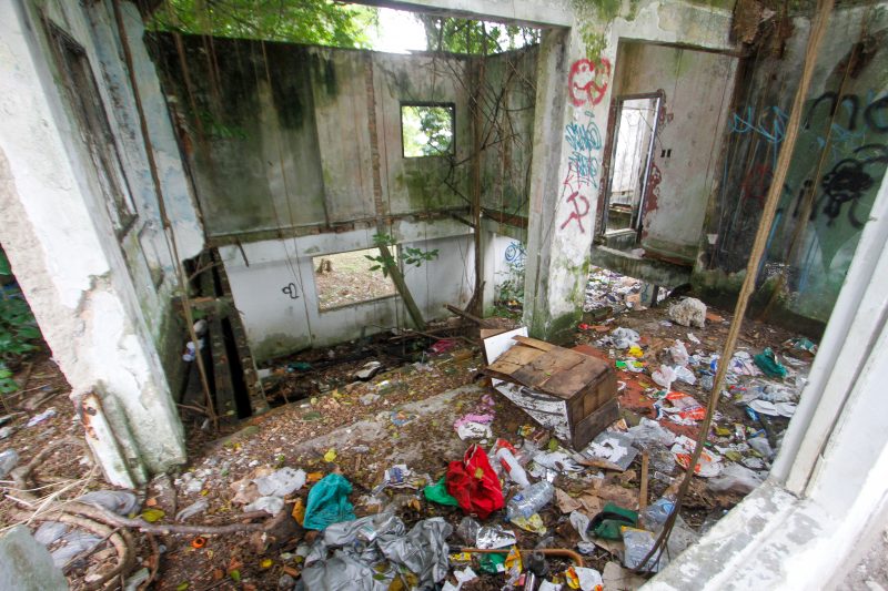 Im&oacute;vel foi o antigo estaleiro Arataca, localizado &agrave; Beira-Mar Norte – Foto: Leo Munhoz/ND