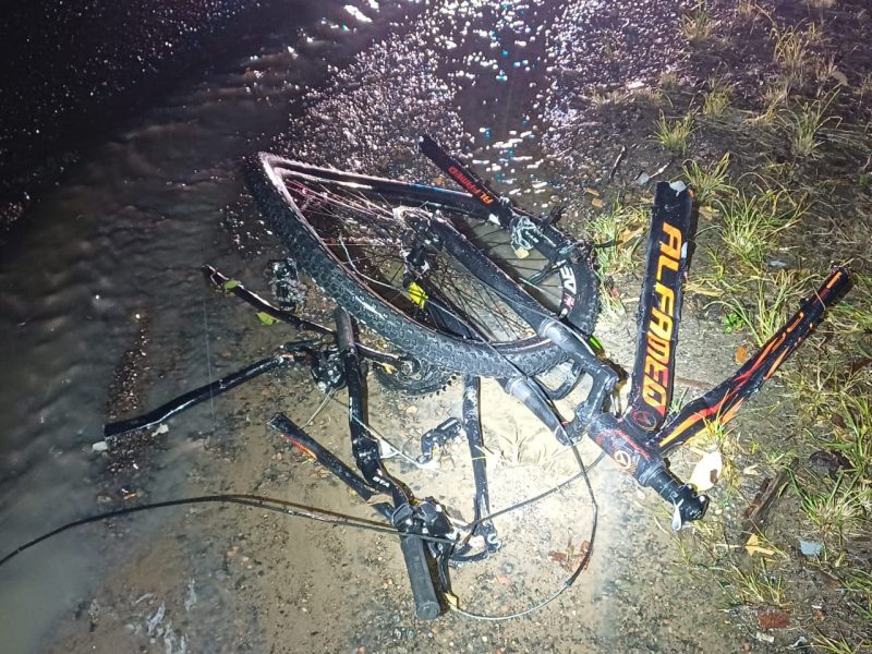 Ele seguia pela via quando foi atingido pela traseira – Foto: Divulga&ccedil;&atilde;o/Reprodu&ccedil;&atilde;o/ND