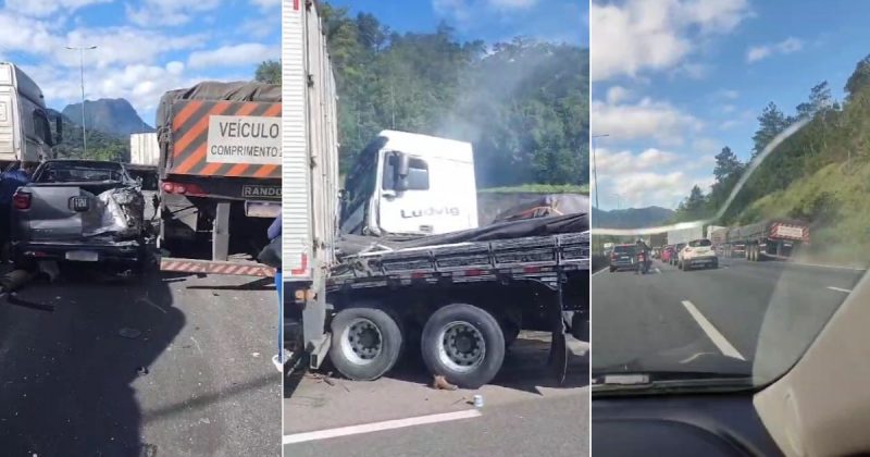 Carreta desgovernada provoca acidente 