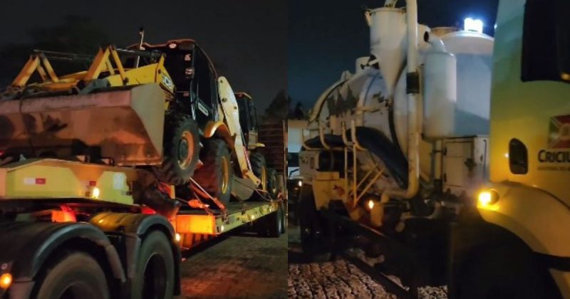 Criciúma envia máquinas e pessoal do RS