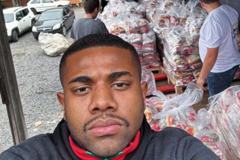 Davi Brito foi ao Rio Grande do Sul atuar como voluntário