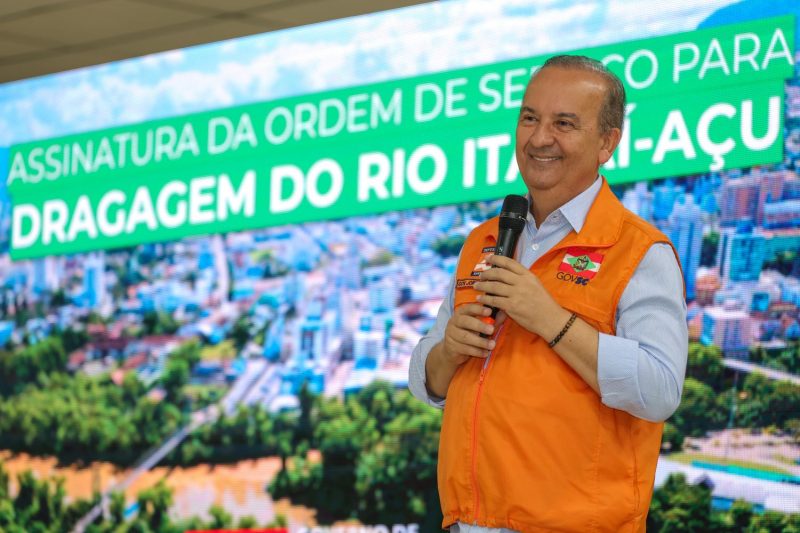 Ordem de serviço para início da obra foi assinada pelo governador Jorginho Mello neste sábado (11), em Rio do Sul 