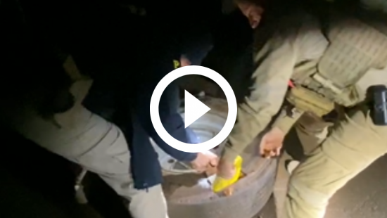 VÍDEO: Policiais de SC acham carga milionária de drogas em carreta que levava donativos ao RS