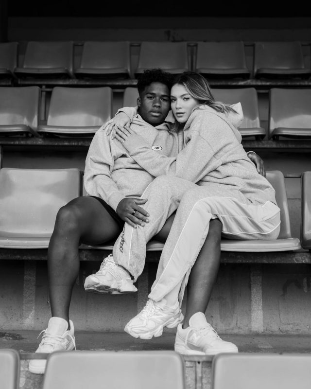 Gabrily Miranda e craque em campanha publicit&aacute;ria – Foto: Arquivo Pessoal/Divulga&ccedil;&atilde;o/ND