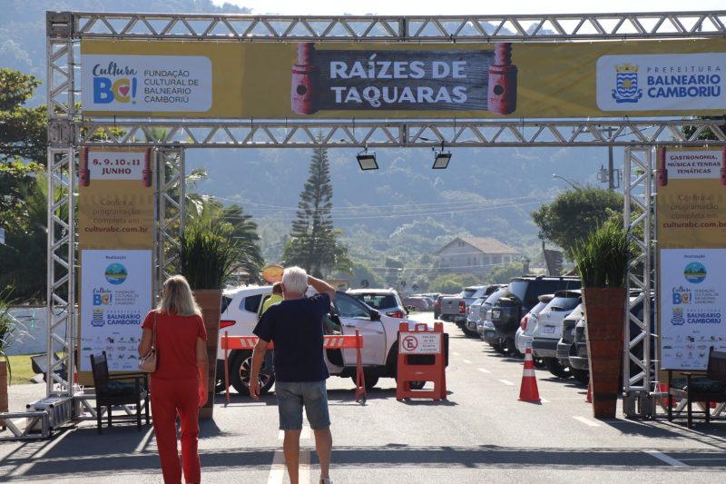 Entrada festa raízes de taquara