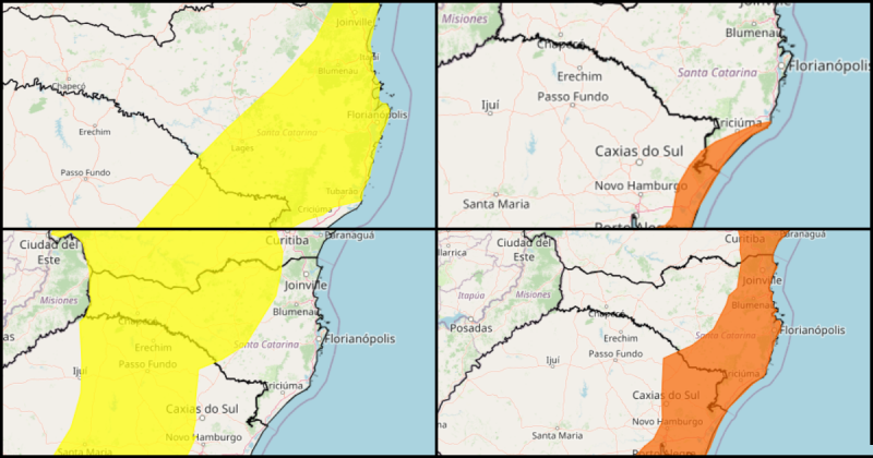 Segunda-feira deve contar com dia chuvoso, conforme alerta