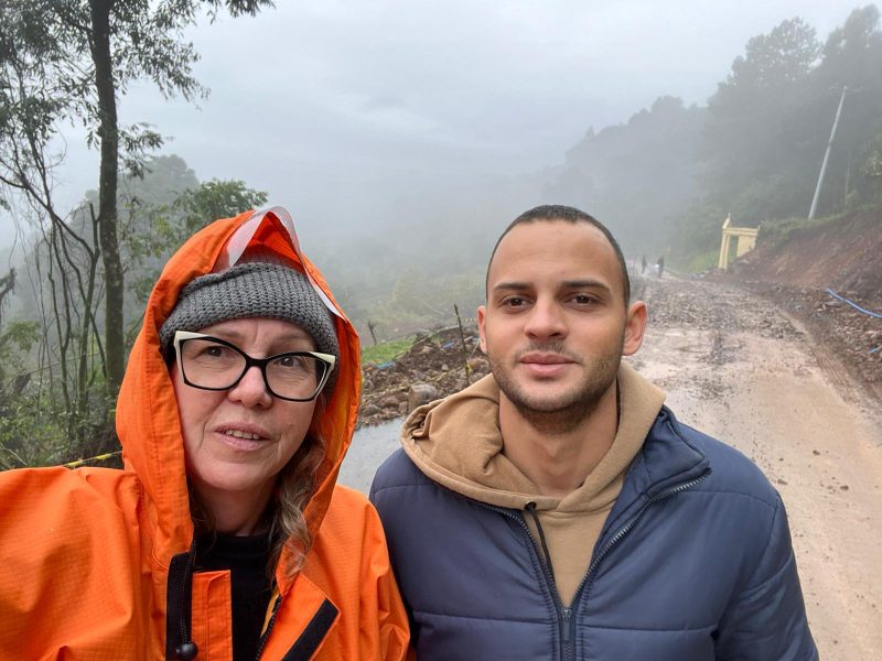 A geóloga Germaine Bernhardt, voluntária do Comitê de Crise do Crea-SC, está em Santa Tereza, no Rio Grande do Sul, para atuar na ajuda técnica ao município