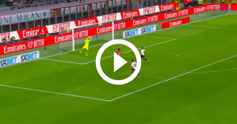 Goleiro da Salernitana entregou a bola nos pés de Rafael Leão