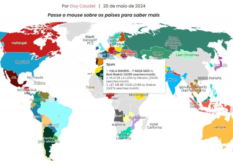 “Hala Madrid” &eacute; a musica mais pesquisada da Espanha; Mecano em segundo e Shakira na terceira coloca&ccedil;&atilde;o – Foto: Divulga&ccedil;&atilde;o/Wood And Fire