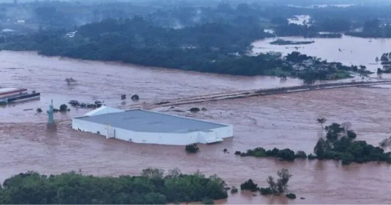 Chuvas no Rio Grande do Sul engolem Havan da cidade de Lajeado