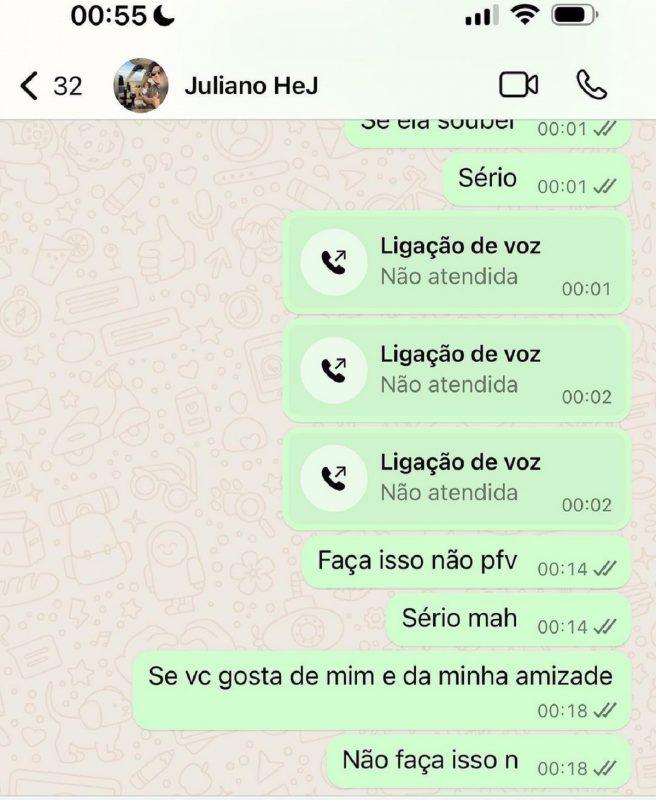 Cantor publicou um print implorando &agrave; Henrique e Juliano, os pets de volta – Foto: Divulgado na Internet/Reprodu&ccedil;&atilde;o/ND