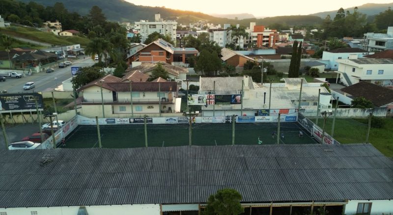 Escolinha de futebol foi reconstru&iacute;da com recursos do BRDE – Foto: Divulga&ccedil;&atilde;o