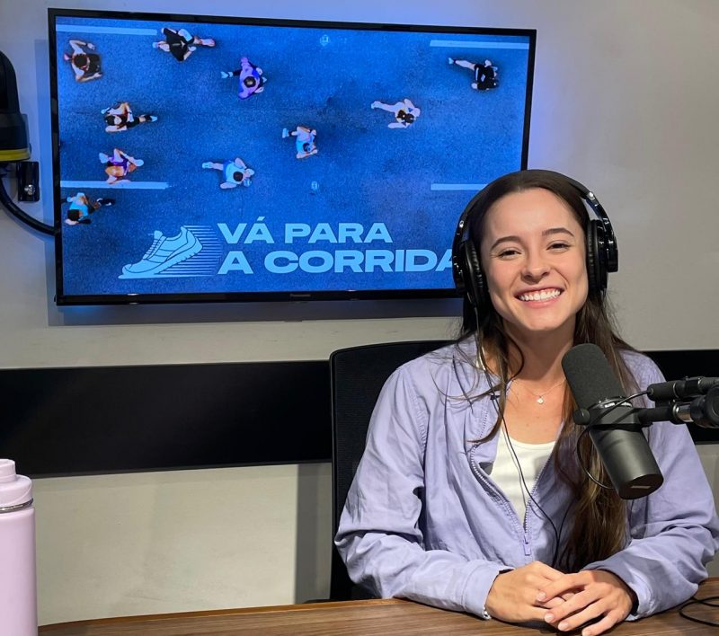 Ísis Bertoldi no podcast Vá Para a Corrida da NDTV