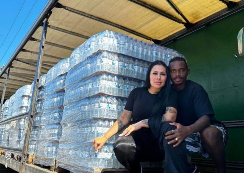 Lincoln Henrique, do Bragantino, faz doação para o RS - Foto: Foto: Divulgação/Arquivo pessoal