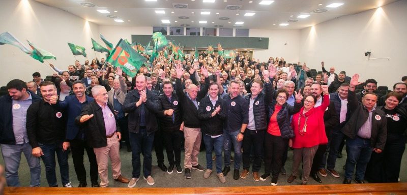 Lideranças do MDB de SC em evento na Capital - Foto: Divulgaçao/ND