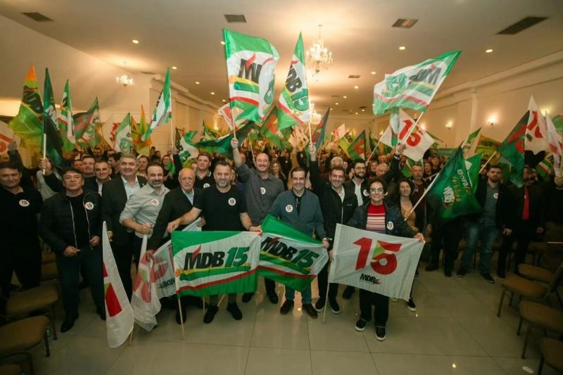 Evento do MDB ocorrido no Oeste Catarinense – Foto: Jeferson Baldo/Divulga&ccedil;&atilde;o/ND