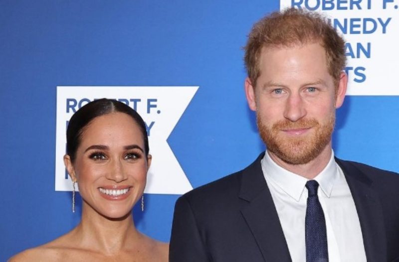 Meghan Markle e príncipe Harry aparecem em foto lado a lado em evento em fundação