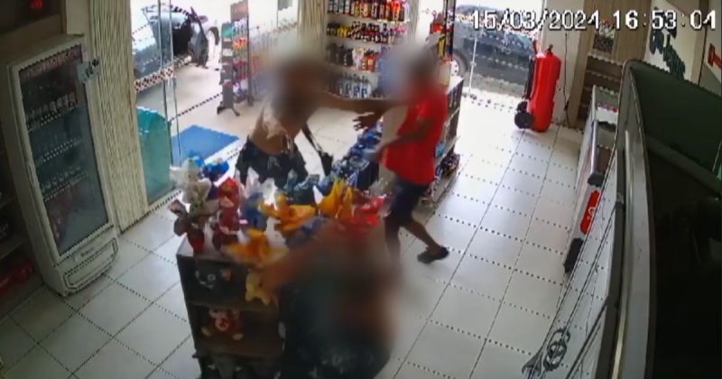 Imagem de segurança mostra assassinato em posto de combustível em Itaópolis