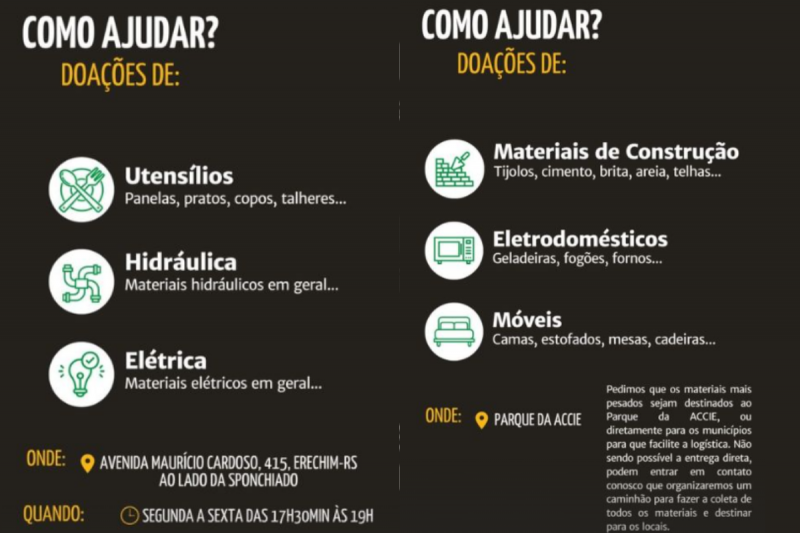 Como ajudar no projeto do @reconstrucaors – Foto: Divulga&ccedil;&atilde;o/@reconstrucao/NDrs