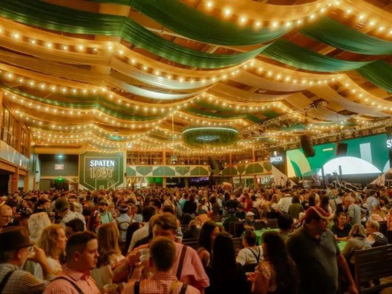 Pavilhão do Parque Vila Germânica durante a Oktoberfest Blumenau