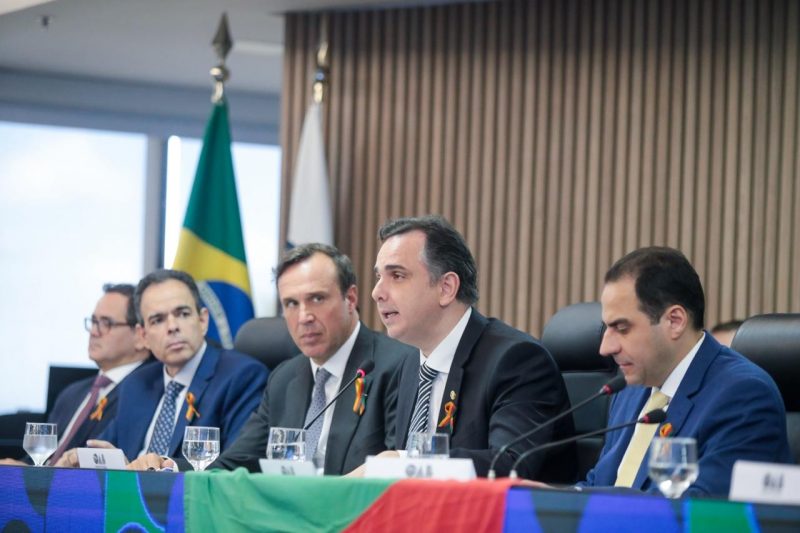 Rodrigo Pacheco durante sess&atilde;o do Conselho Federal da OAB – Foto: Divulga&ccedil;&atilde;o/OAB/ND