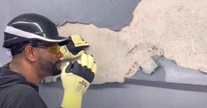 Veja o antes da parede