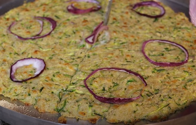 Pizza saudável com massa de aveia