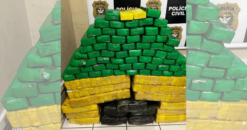 Polícia apreende 500 kg de maconha no Norte de SC