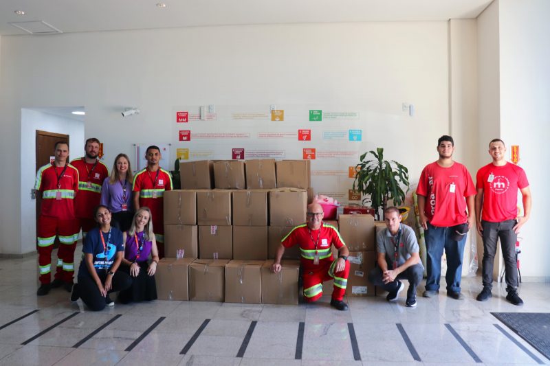 Doa&ccedil;&atilde;o vai para munic&iacute;pio de Montenegro, com mais de 11 mil moradores afetados – Foto: Portonave/ Divulga&ccedil;&atilde;o