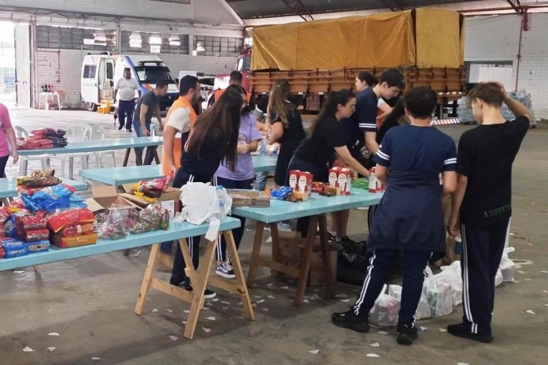 O munic&iacute;pio est&aacute; fazendo arrecada&ccedil;&atilde;o de donativos &agrave;s v&iacute;timas do RS. – Foto: Prefeitura de Xanxer&ecirc;/Divulga&ccedil;&atilde;o/ND