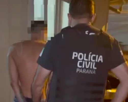 Homem de 25 anos foi preso em Itaja&iacute; – Foto: Pol&iacute;cia Civil do Paran&aacute;
