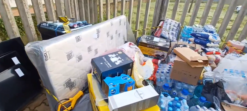 produtos saqueados recuperados