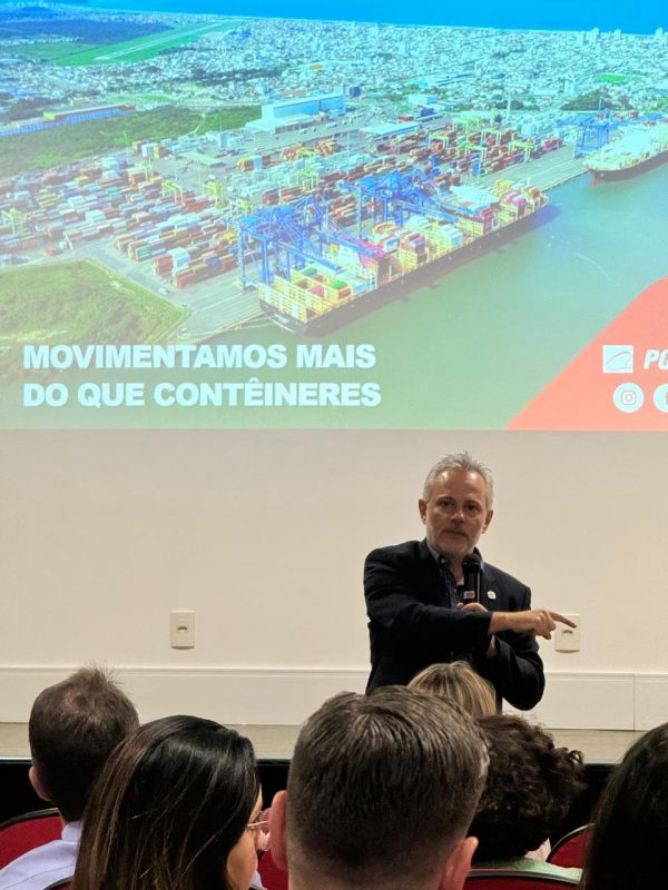 Secret&aacute;rio Beto Martins falou sobre a dificuldade do estado auxiliar o porto de Itaja&iacute; – Foto: Divulga&ccedil;&atilde;o ND