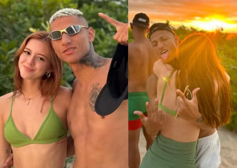 Richarlison com a nova namorada – Foto: (Foto: Reprodu&ccedil;&atilde;o/Redes Sociais)