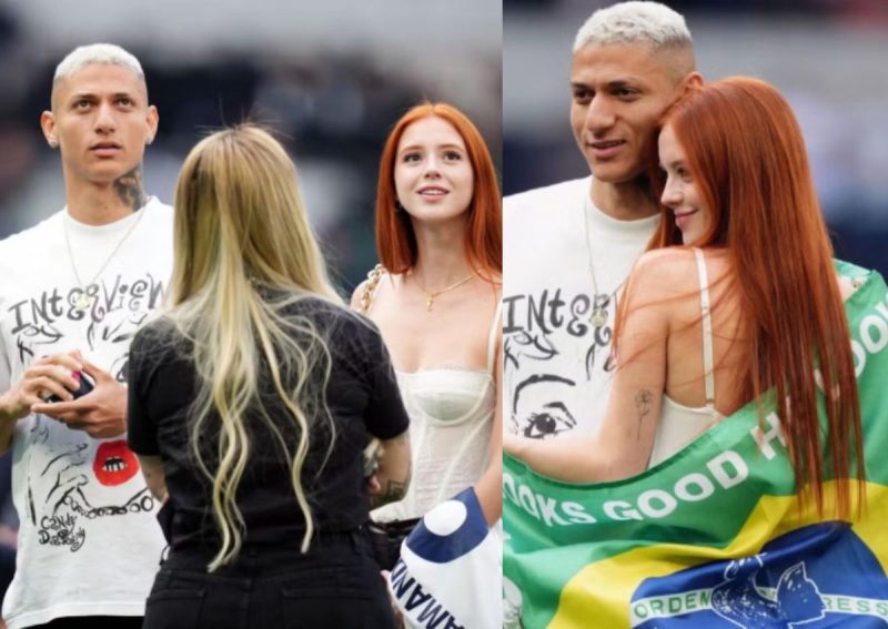 Richarlison com a nova namorada – Foto: Foto: Reprodu&ccedil;&atilde;o/Redes Sociais