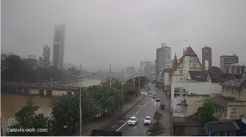 Rio pode atingir 8,80 metros neste domingo – Foto: BNU TV/Reprodu&ccedil;&atilde;o/ND