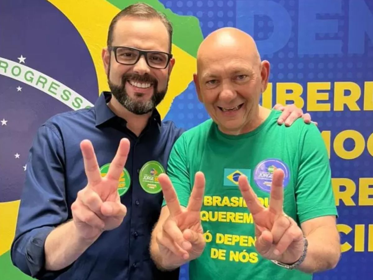 Empresário Luciano Hang e o senador Jorge Seif JúniorFoto: Divulgação/ND