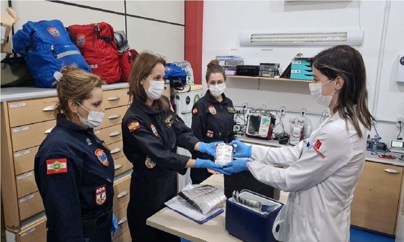 Parceria entre bombeiros, samu e hemosc salva vidas